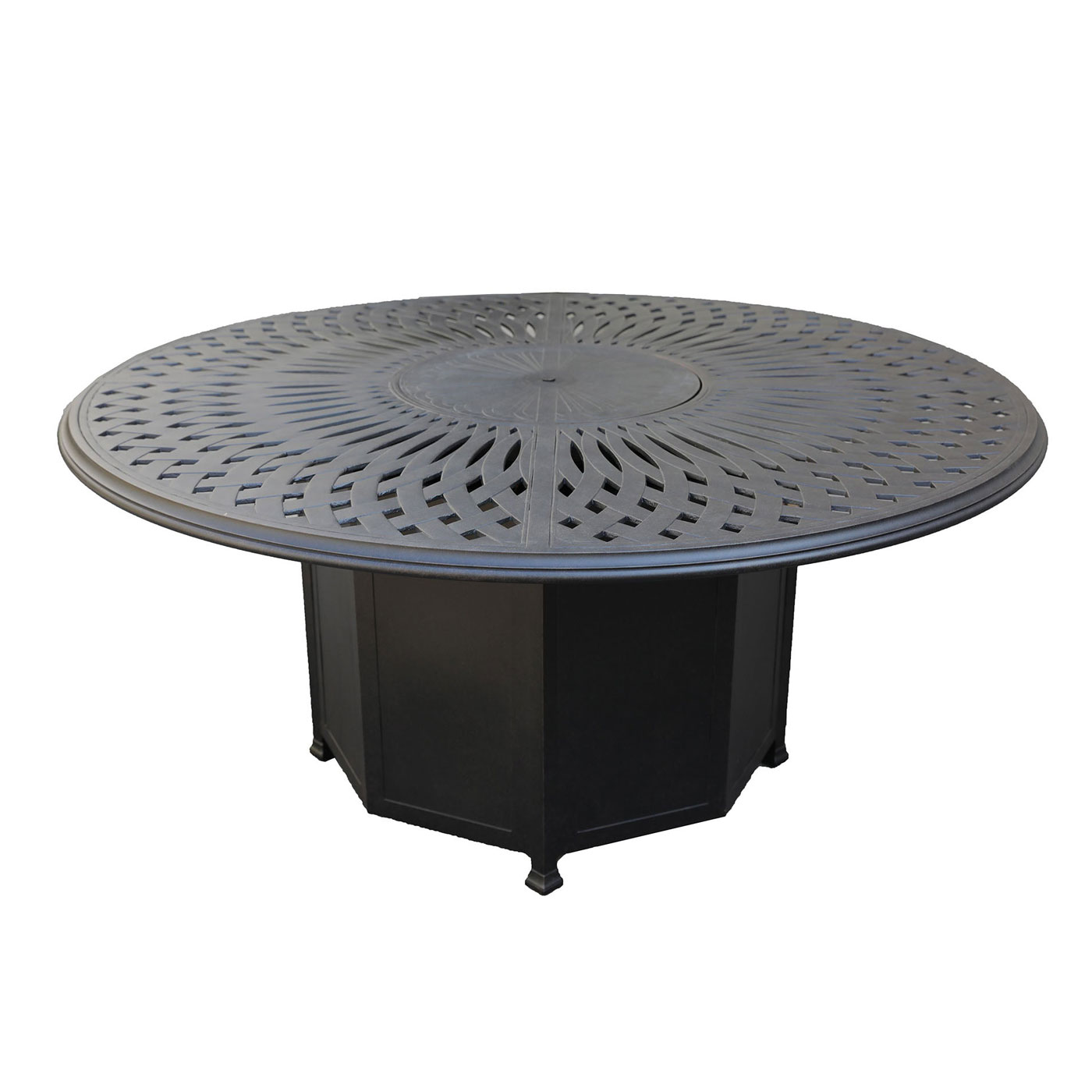 64" Round Dining Fire Table