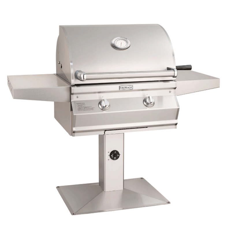 Choice Multi-User Accessible CMA430s Patio Post Mount Grill