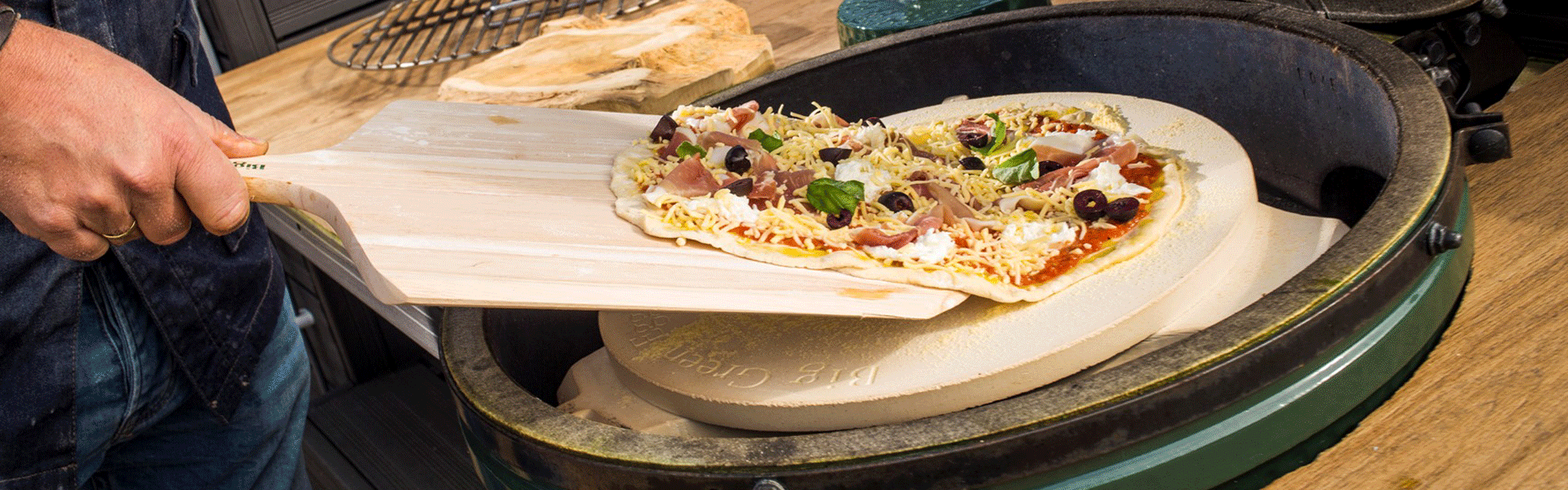 Pizza on the Big Green Egg California Home Spas & Patio